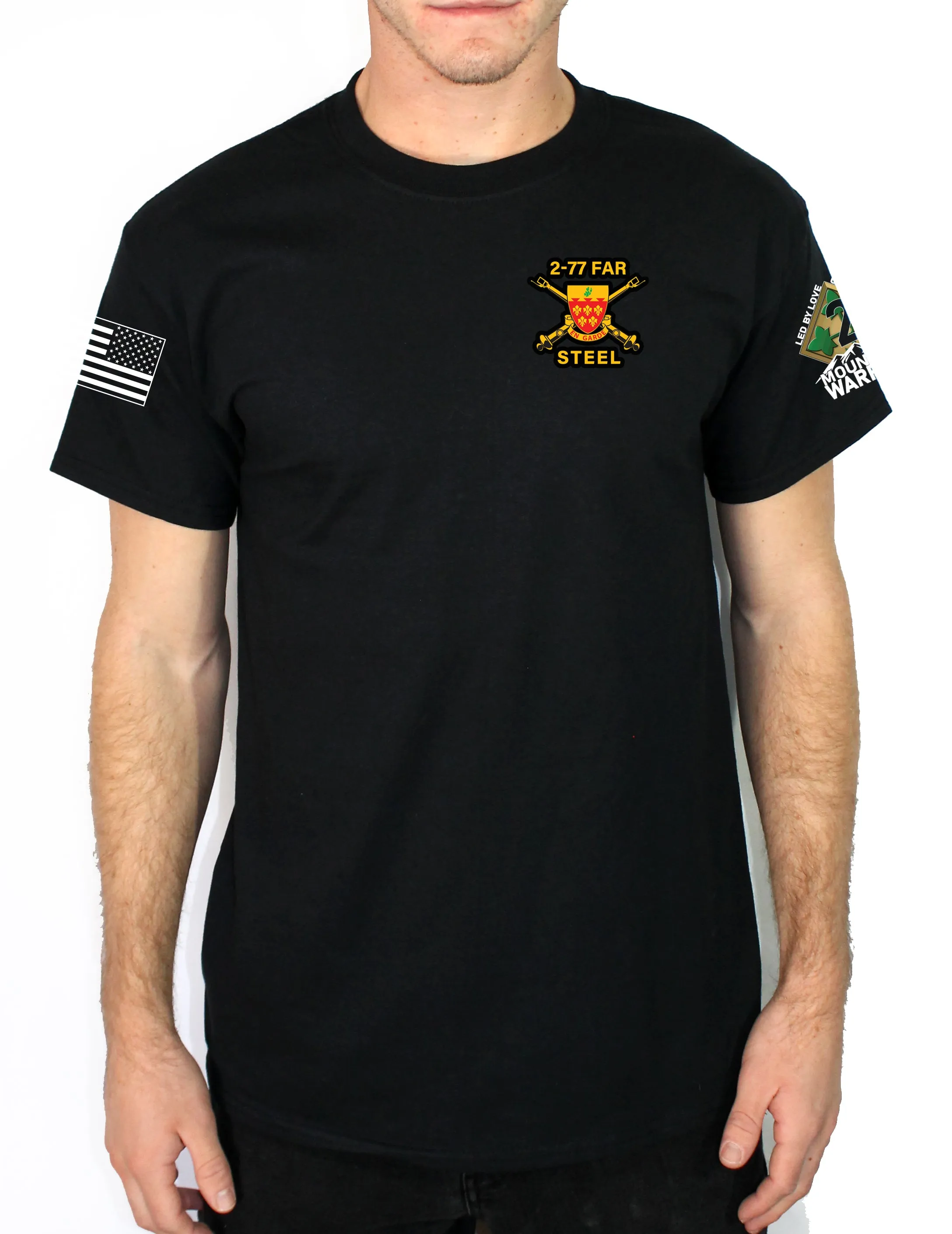 Hell Hounds 50-50 Blend Black Unisex PT Short Sleeve Shirt. Approved for PT
