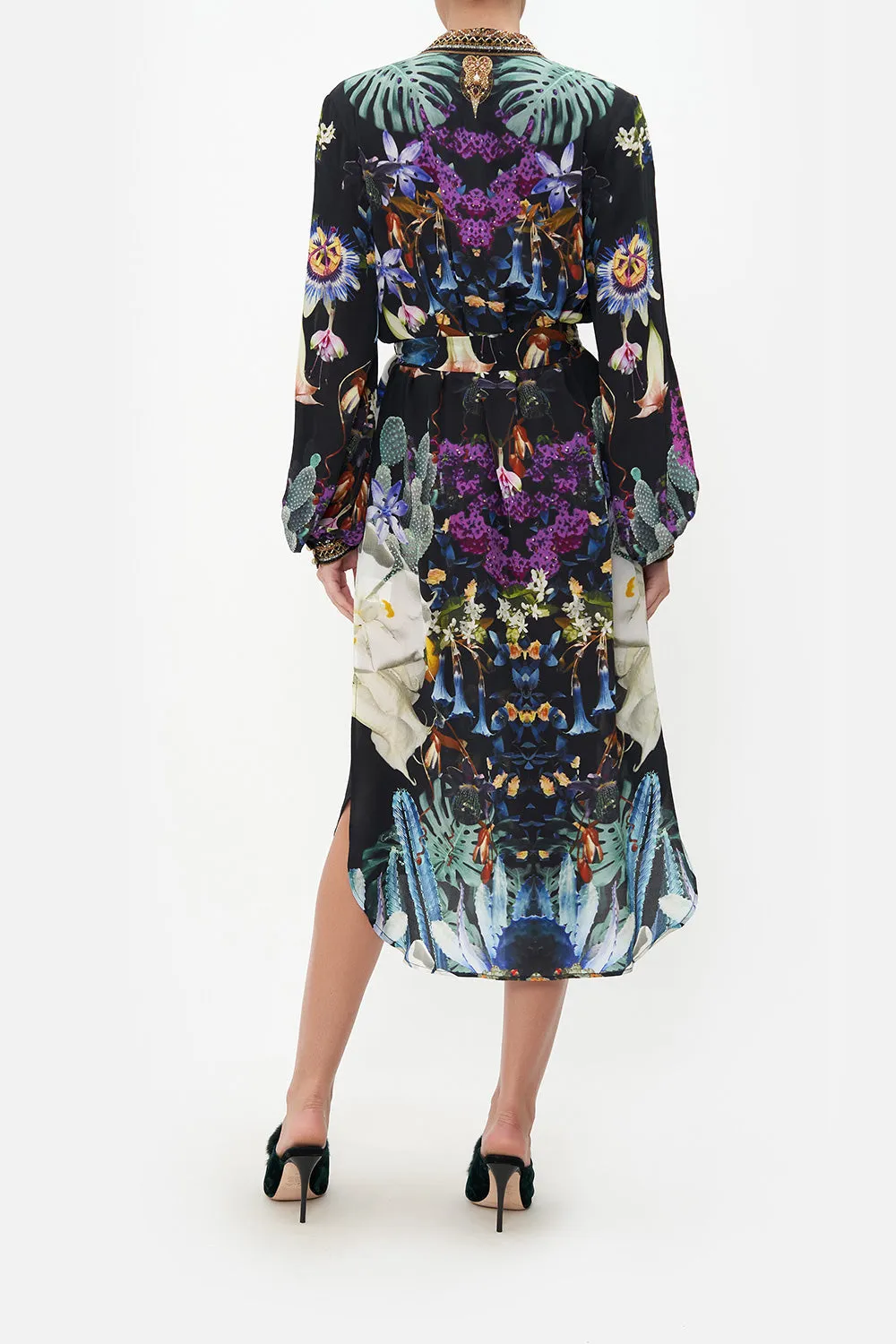 HIGH LOW MIDI SHIRT DRESS HYPNOTISE ME