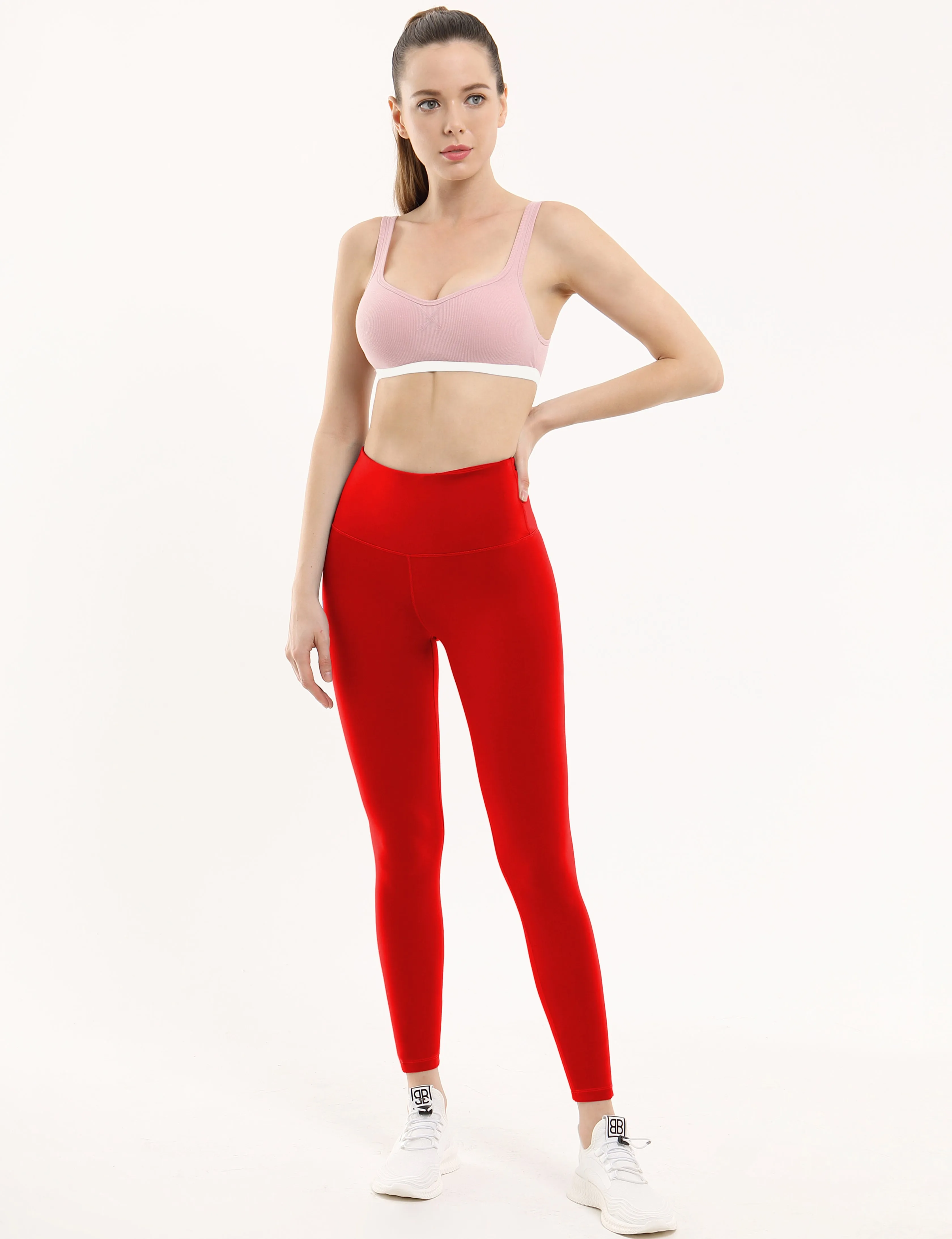 High Waist Pilates Pants scarlet_Pilates