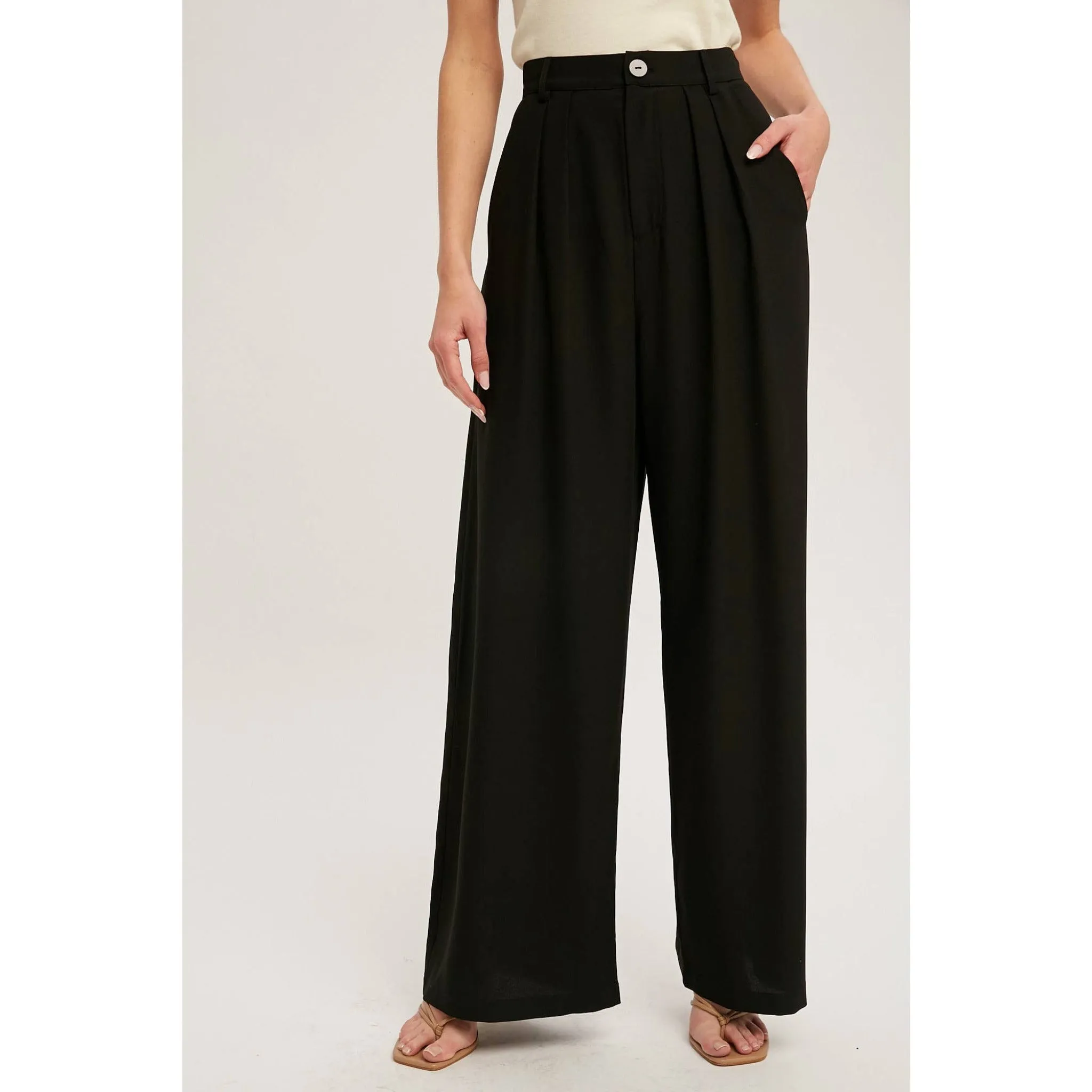 High-waisted Wide Leg Pants