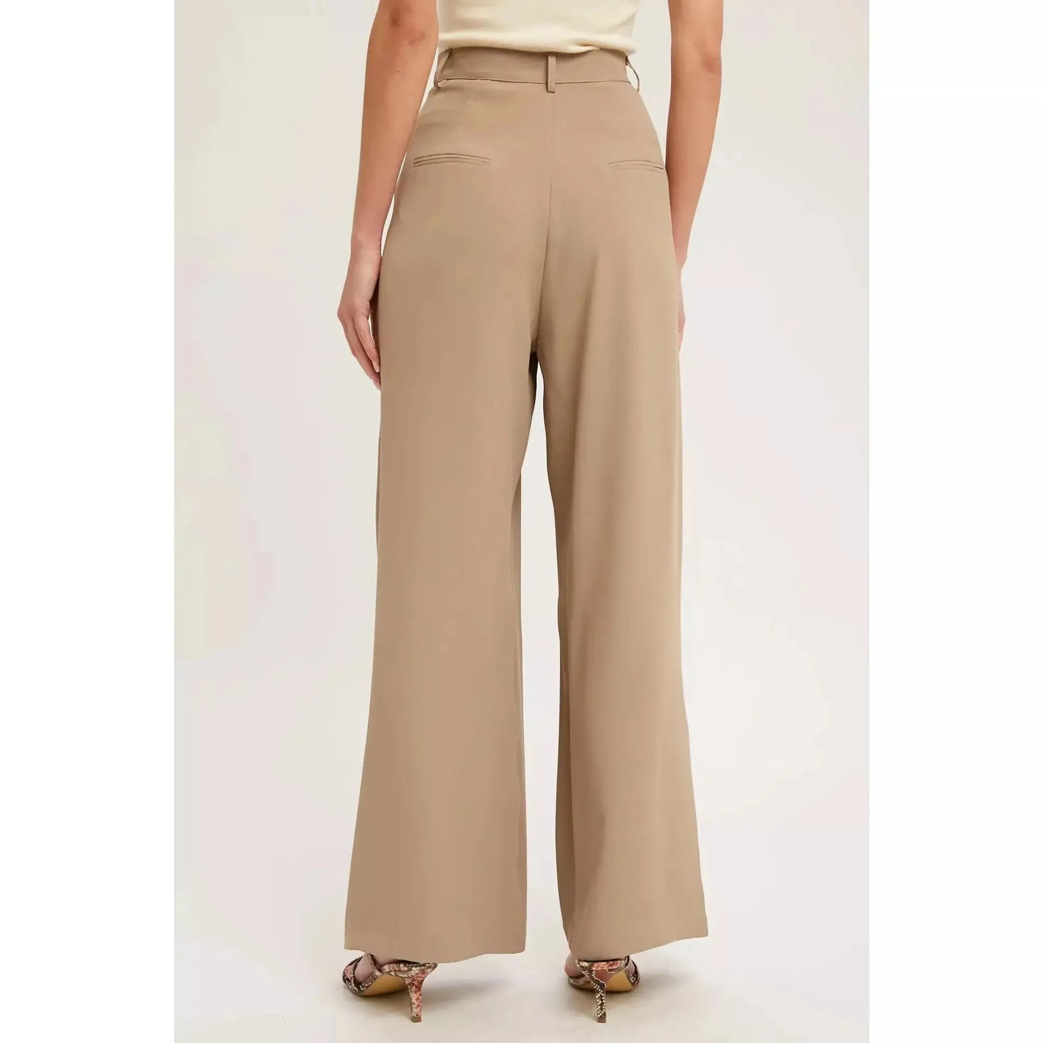 High-waisted Wide Leg Pants
