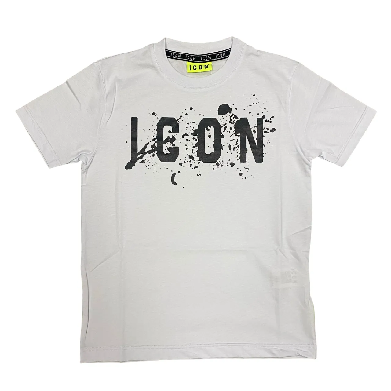 Icon maglietta con cappuccio junior con stampa schizzo IBKS00520 bianco