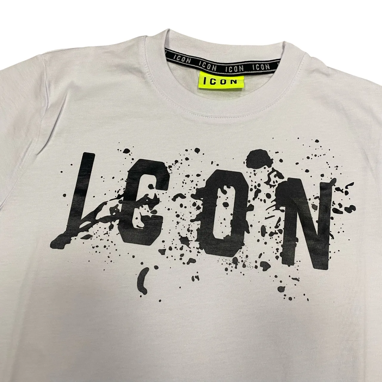 Icon maglietta con cappuccio junior con stampa schizzo IBKS00520 bianco
