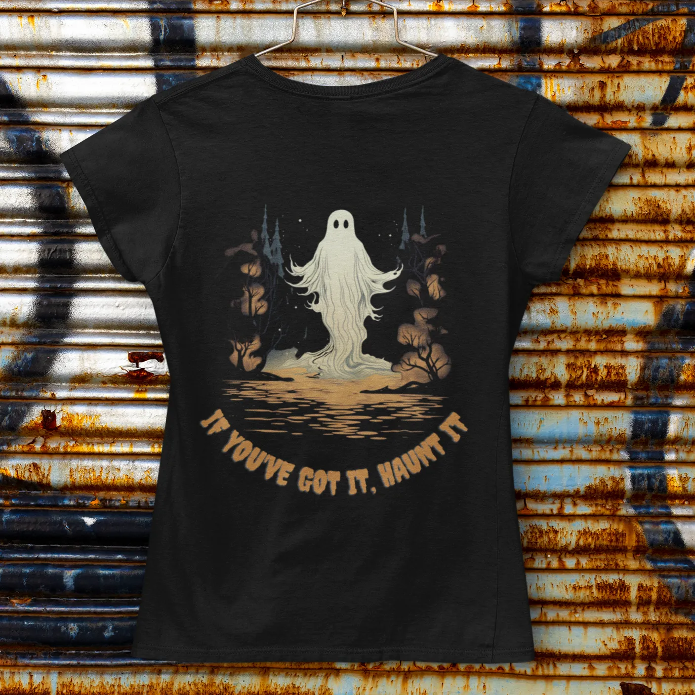 If You Got It, Haunt It, Halloween T-shirt, Fall t-shirt, Custom T-shirt, Womens Halloween, T-shirt mockup, Ghost Halloween, Halloween