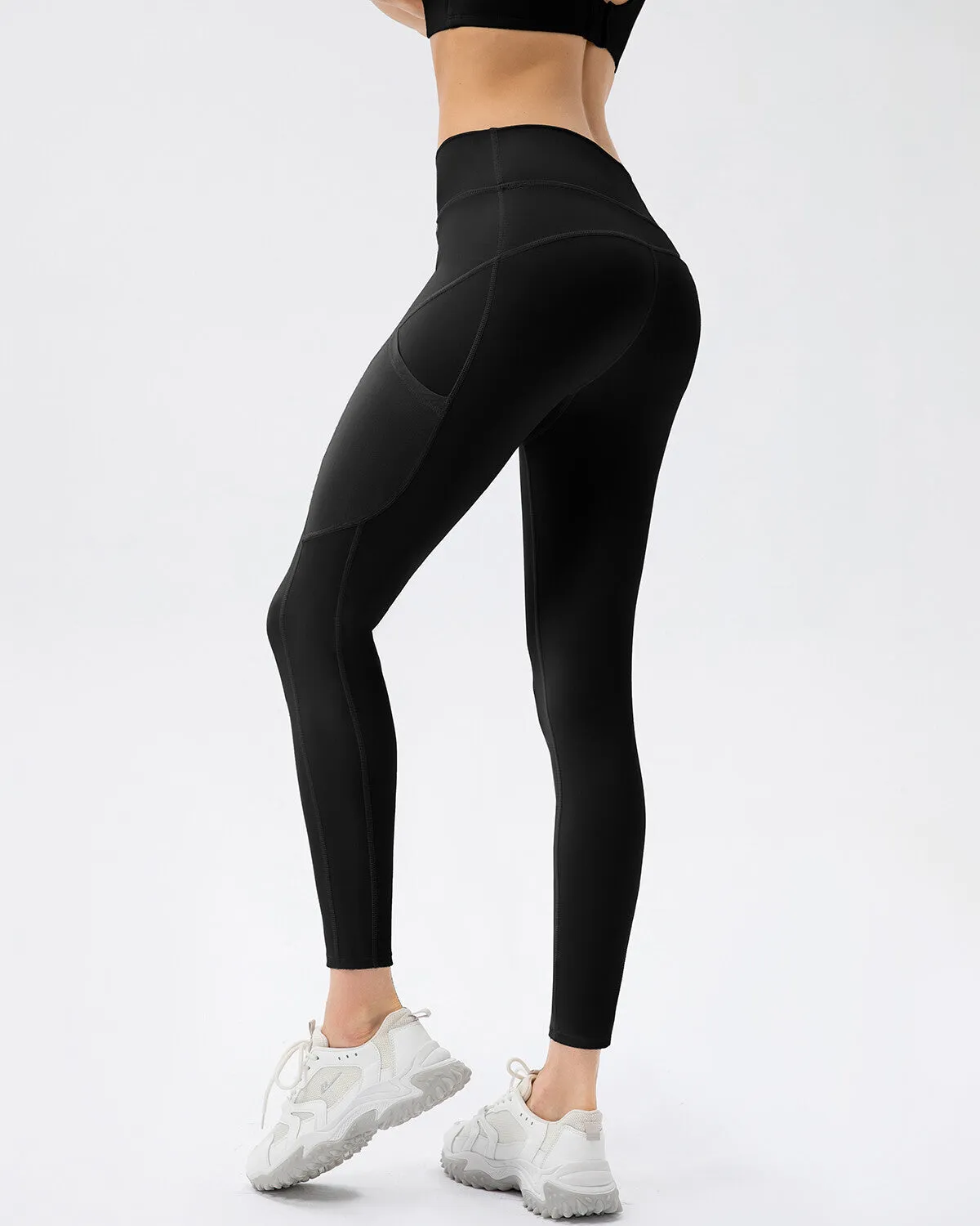 Iris Seamless Pocket Leggings - Black