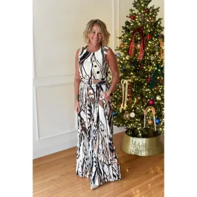 Ismir Taupe Satin Jumpsuit