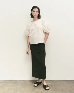 Ivory Balloon Sleeve Blouse