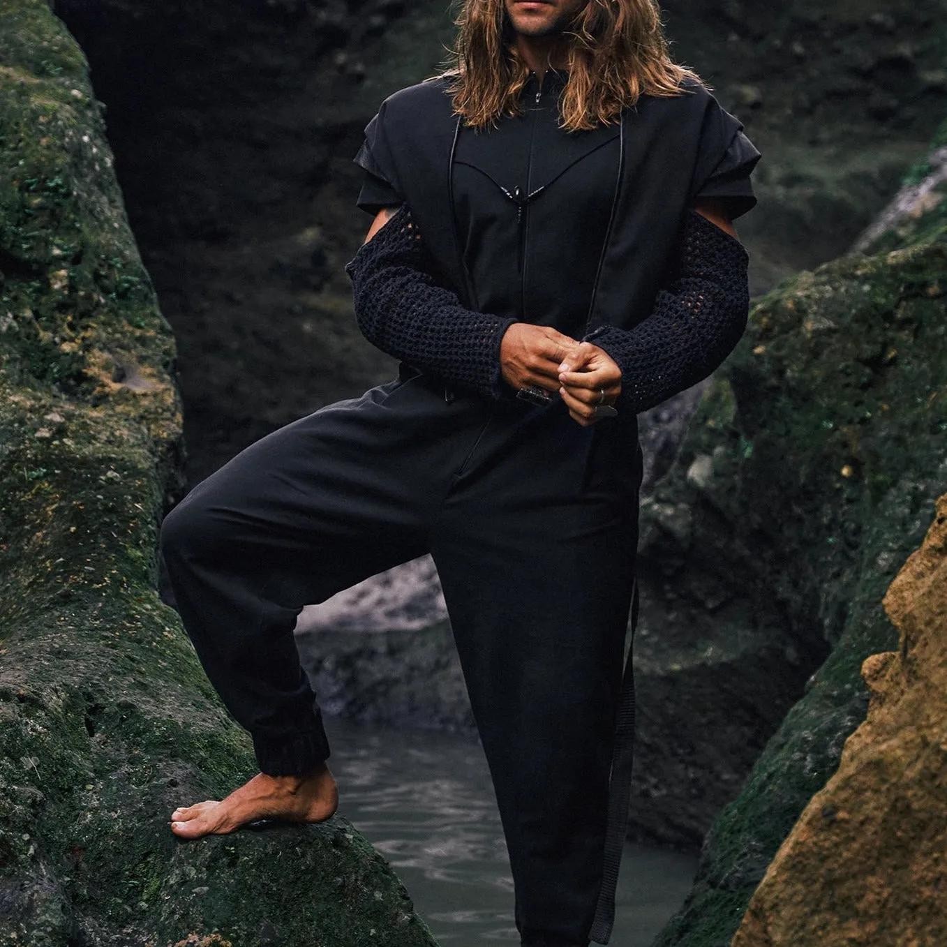 Jumpsuit with embroidery