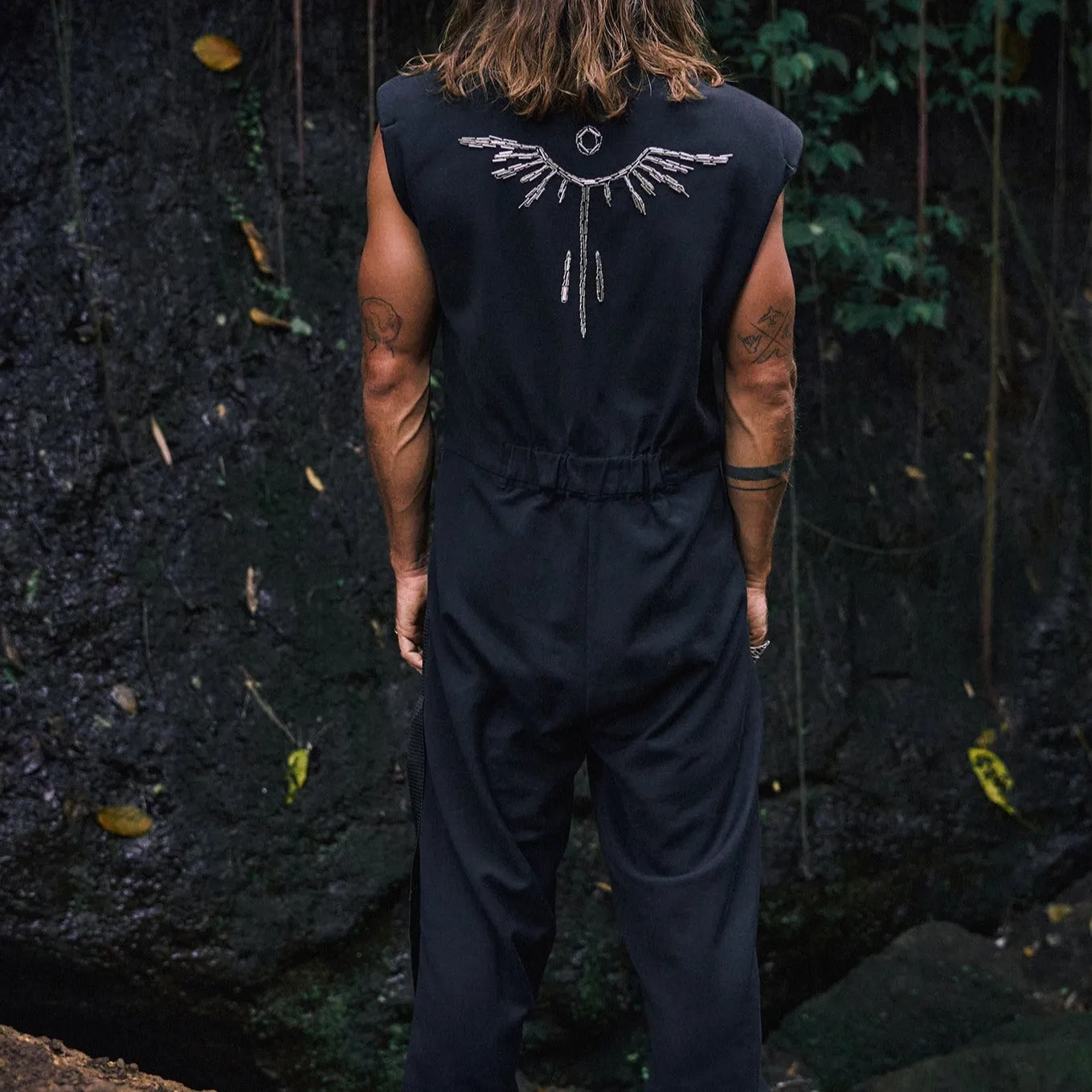 Jumpsuit with embroidery