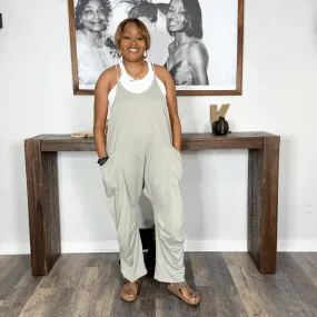 'Kama' Sleeveless Jumpsuit | Grey