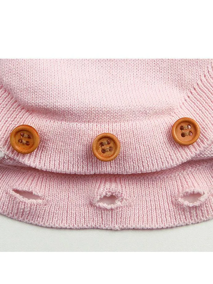 Lacework Bowknot Bodysuit Strapped Baby Onesies