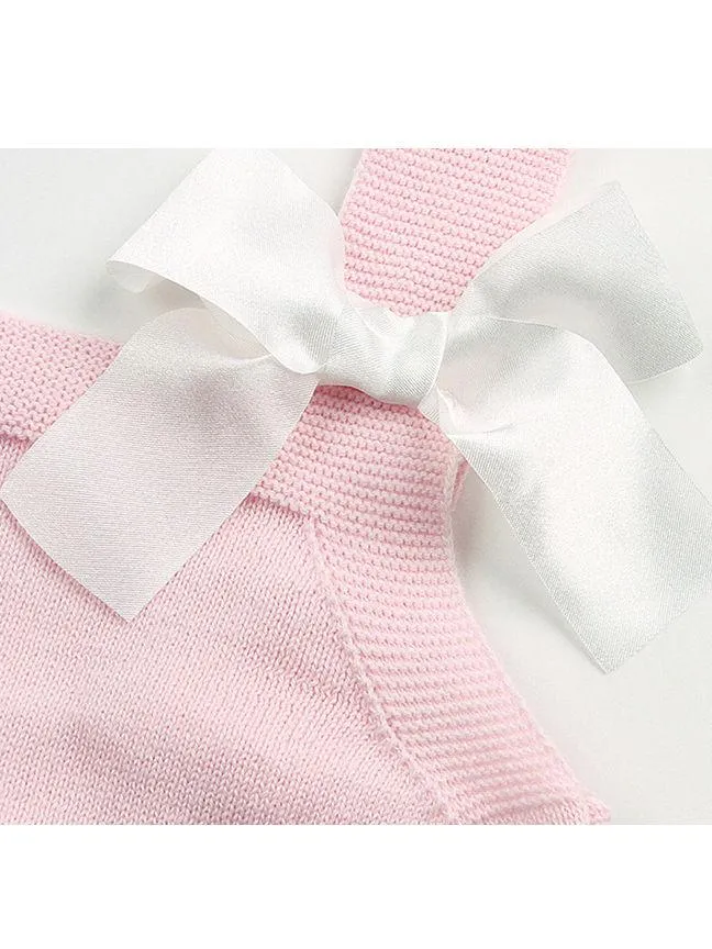Lacework Bowknot Bodysuit Strapped Baby Onesies
