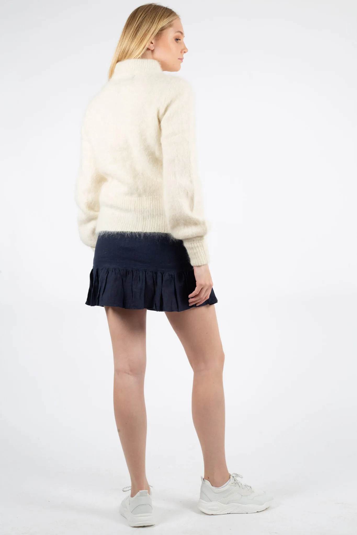 Laura Mohair Cardigan - White