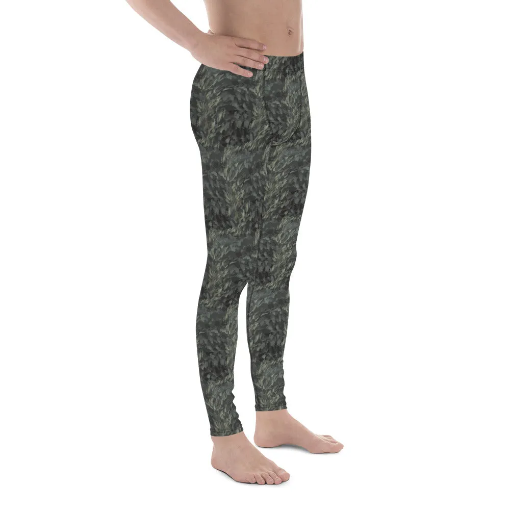 Leggings for Men and Boys Basketball, Fern Camo Pattern Leggings for boys, workout cloths for men