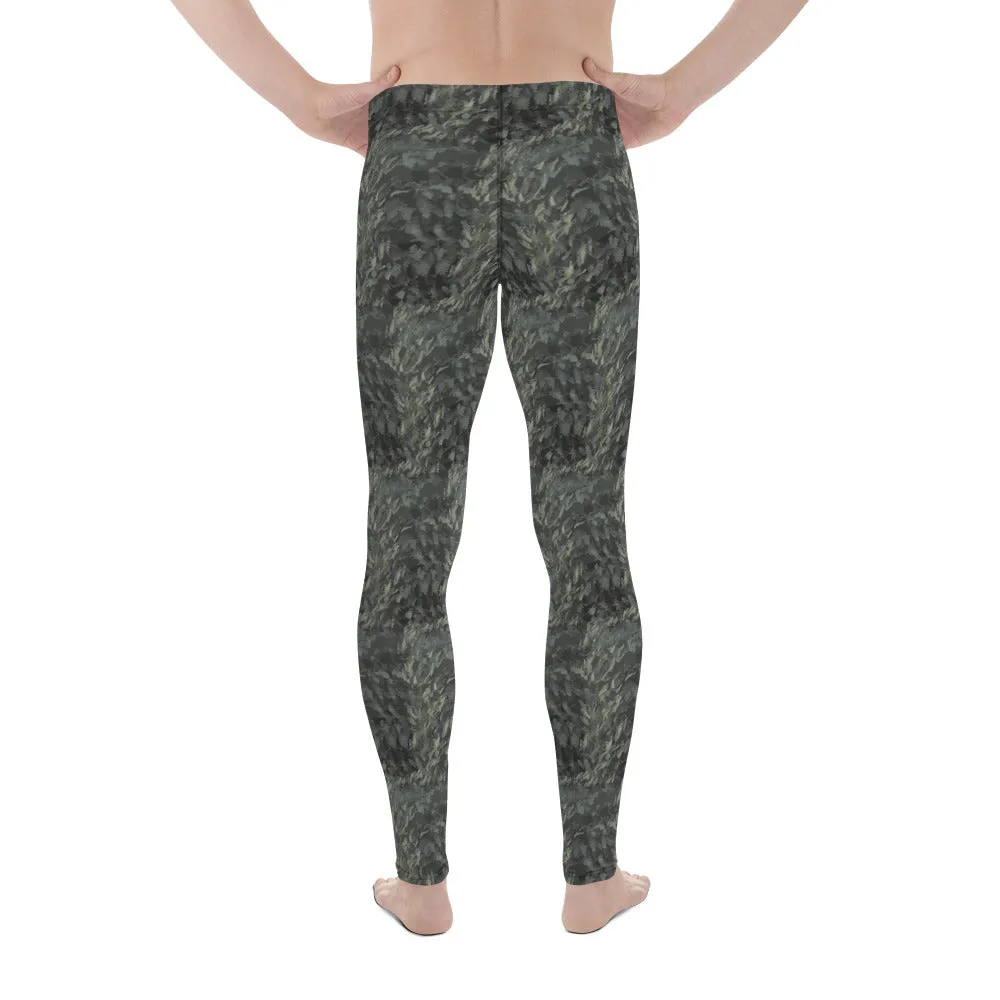Leggings for Men and Boys Basketball, Fern Camo Pattern Leggings for boys, workout cloths for men