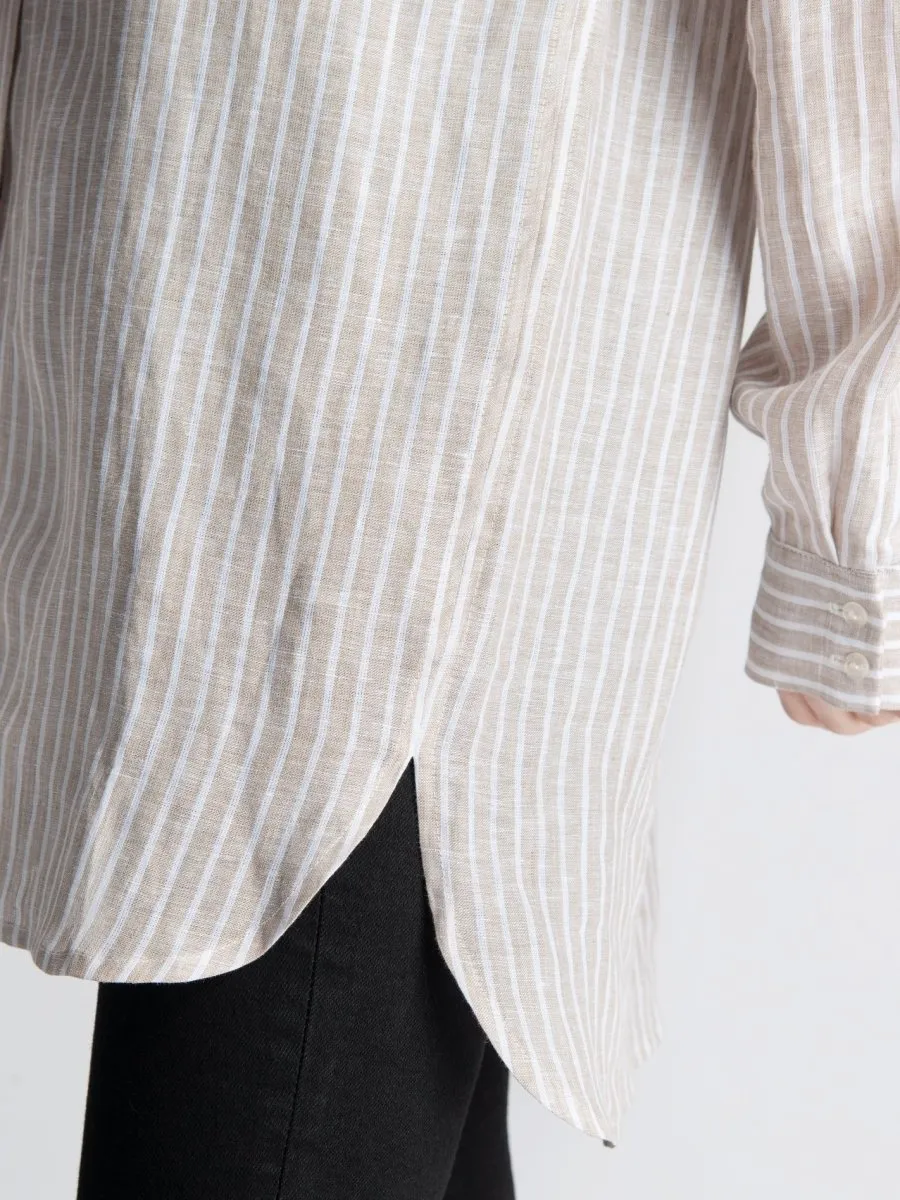 Lepidoptere Anouk Shirt (Beige Stripe)