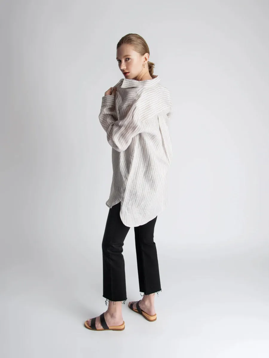 Lepidoptere Anouk Shirt (Beige Stripe)