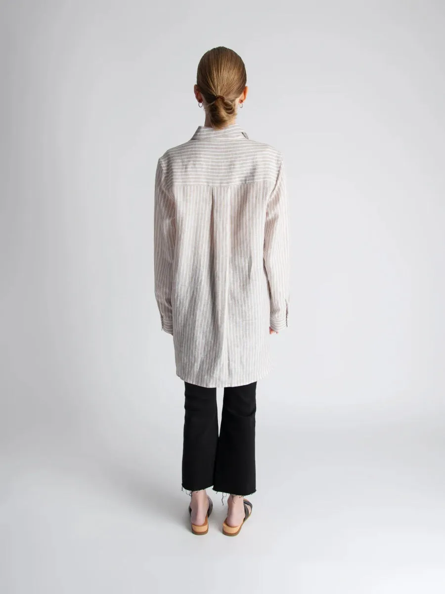 Lepidoptere Anouk Shirt (Beige Stripe)