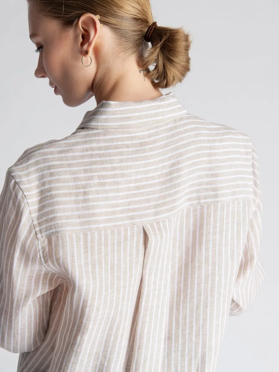 Lepidoptere Anouk Shirt (Beige Stripe)