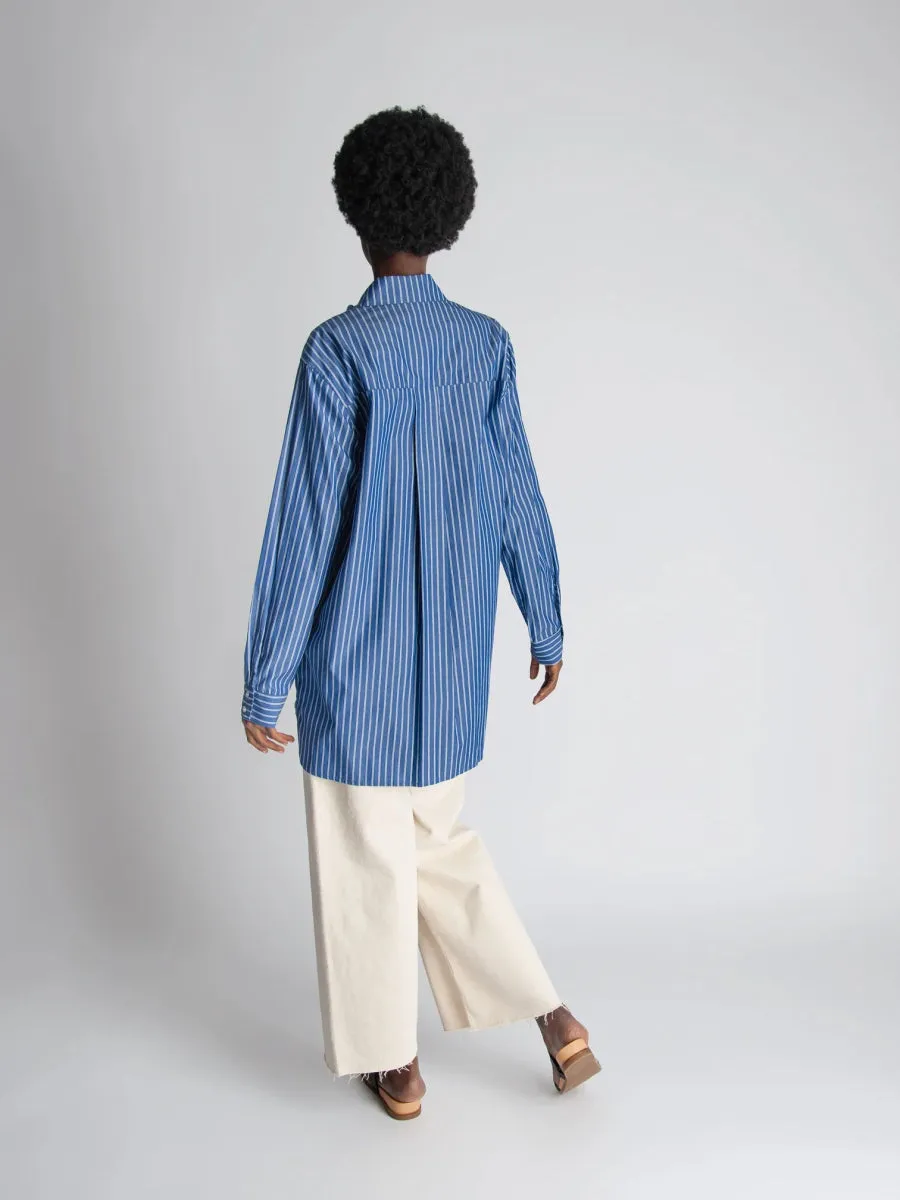 Lepidoptere Anouk Shirt (Blue Stripe)