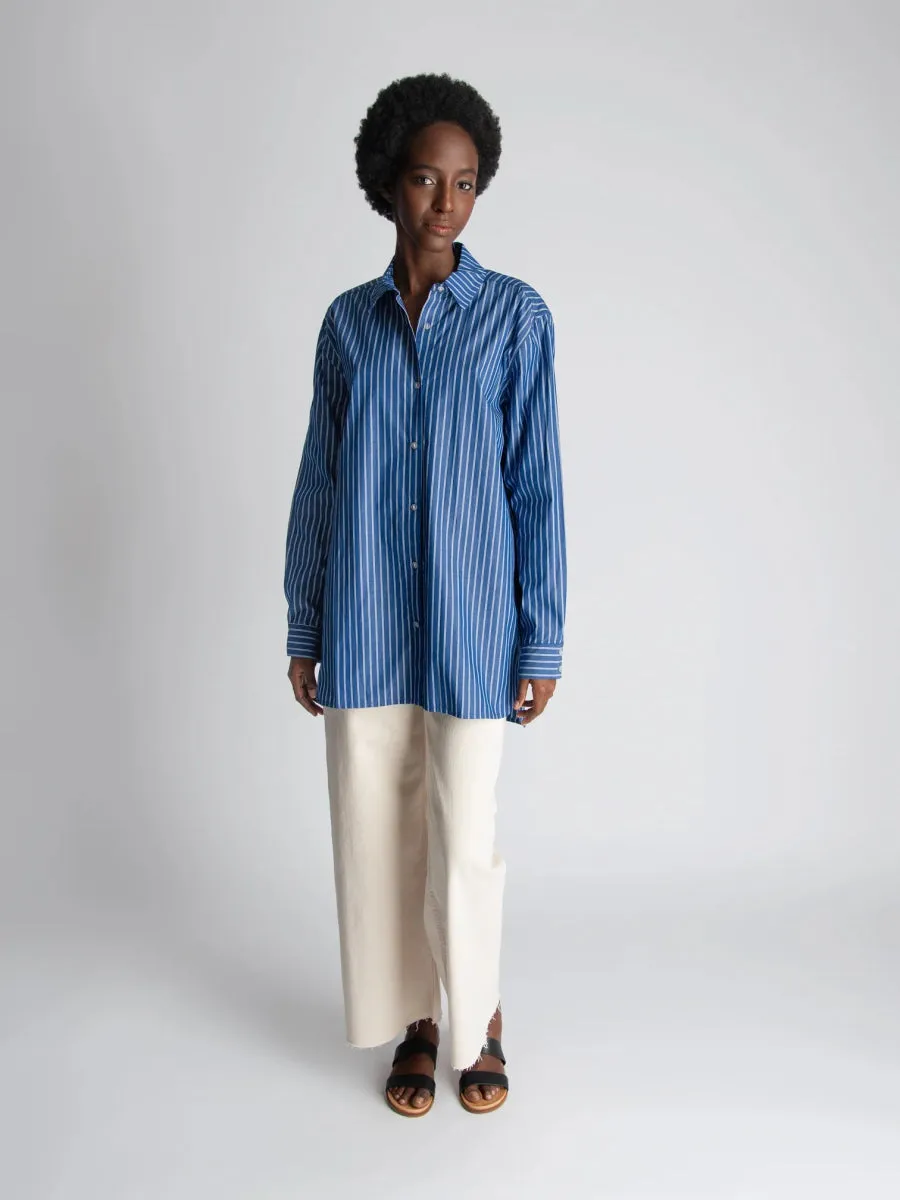 Lepidoptere Anouk Shirt (Blue Stripe)