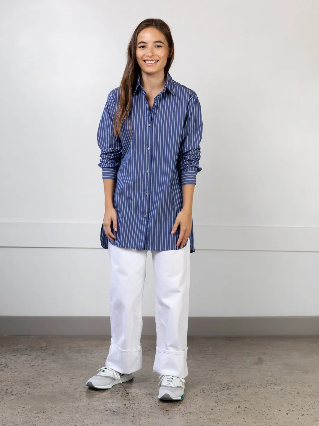 Lepidoptere Anouk Shirt (Blue Stripe)
