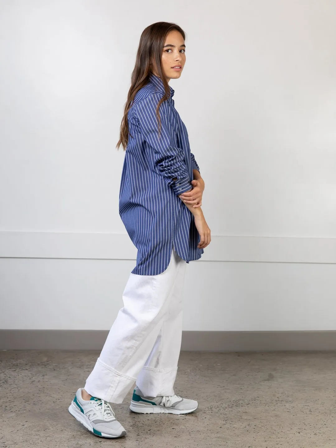 Lepidoptere Anouk Shirt (Blue Stripe)