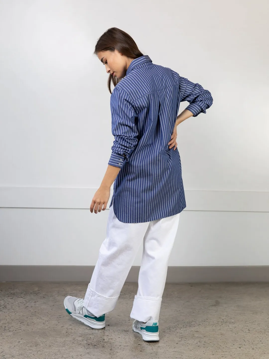 Lepidoptere Anouk Shirt (Blue Stripe)