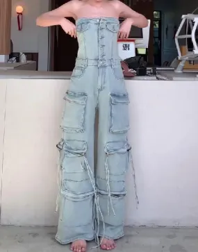 Light Denim Jumpsuit