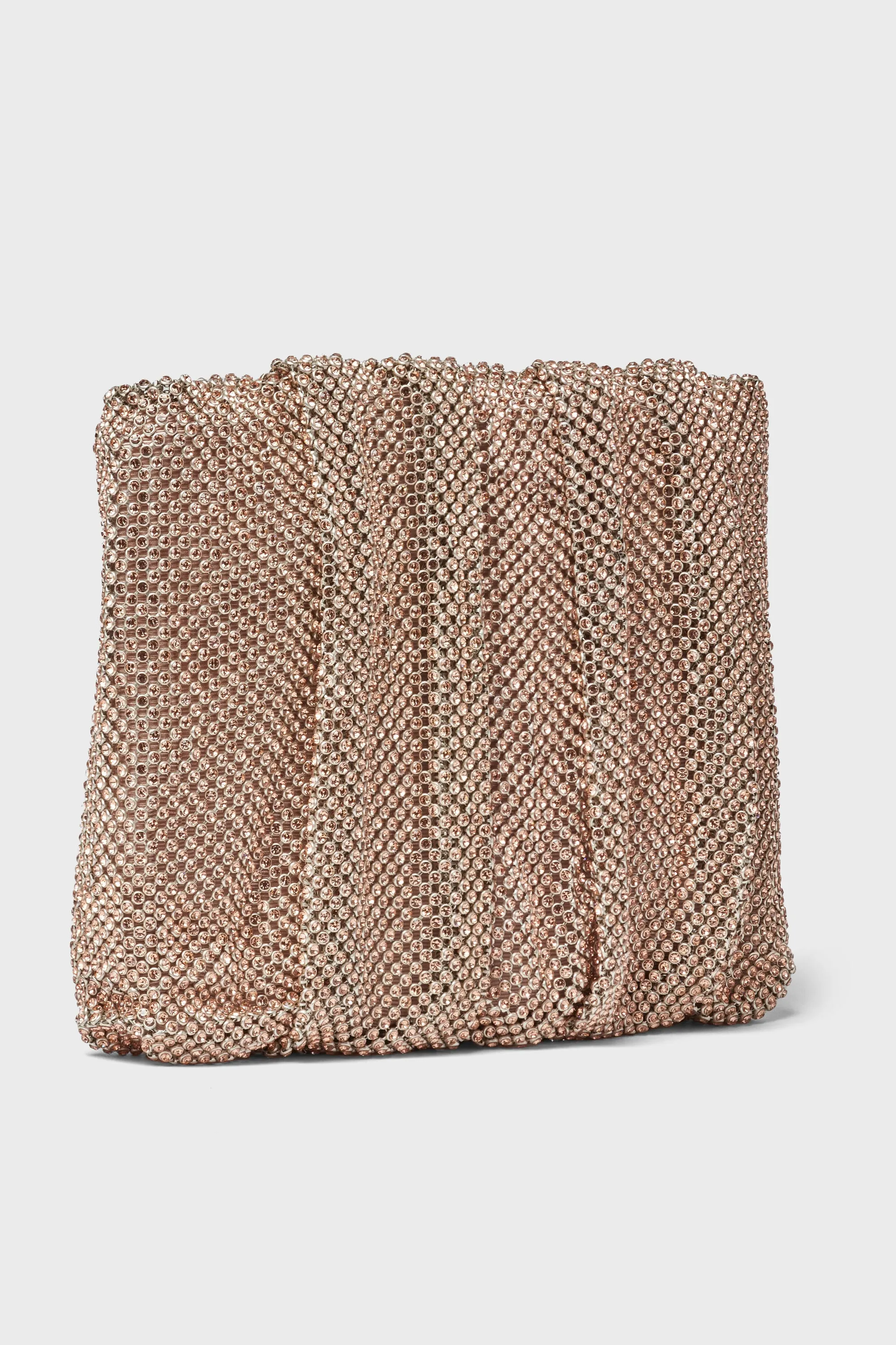 Light Peach Diamante Ember Clutch