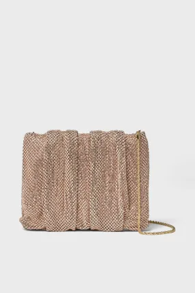 Light Peach Diamante Ember Clutch
