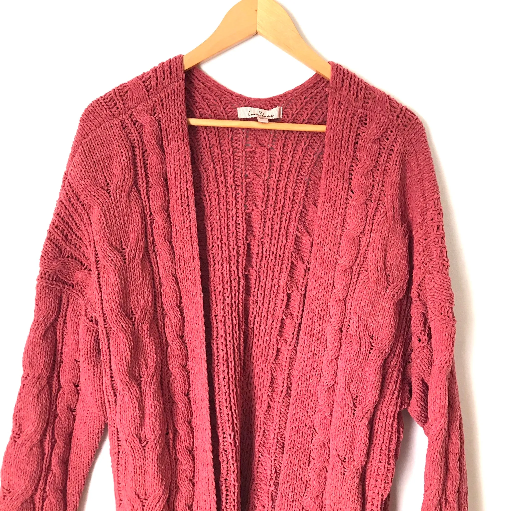 Love Tree Chenille Cardigan- Size S