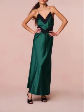 LoveShackFancy Serita Lace- Trimmed Maxi Dress