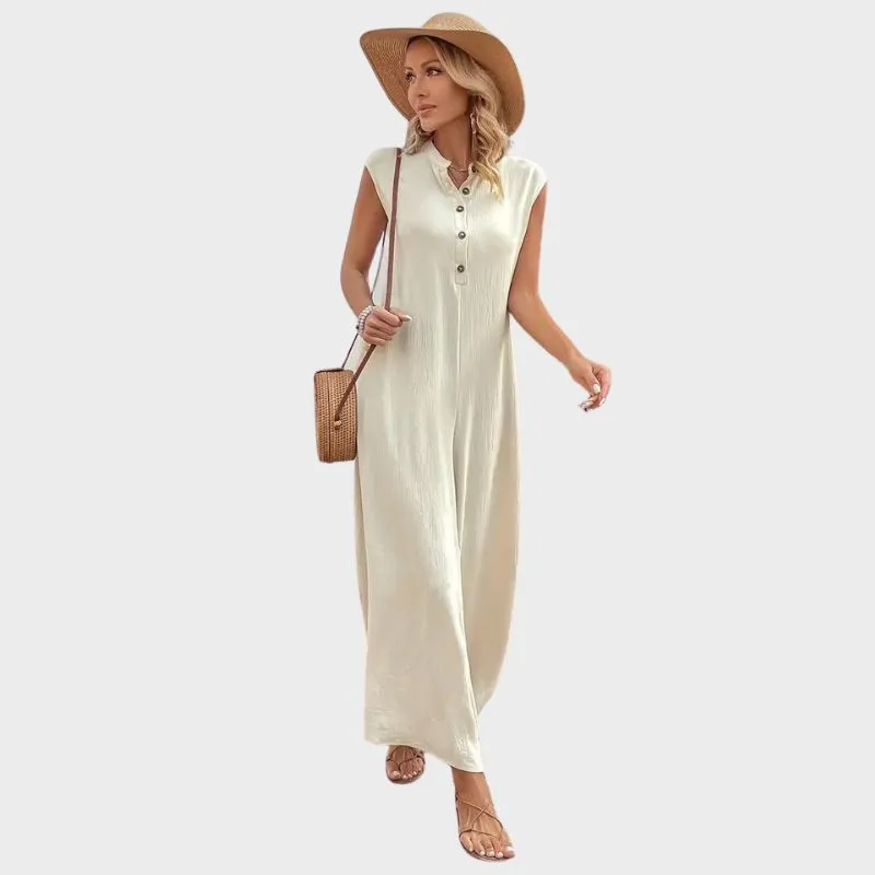 MAJKEN - Chic jumpsuit med knappar