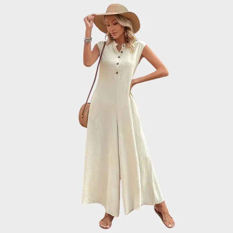 MAJKEN - Chic jumpsuit med knappar