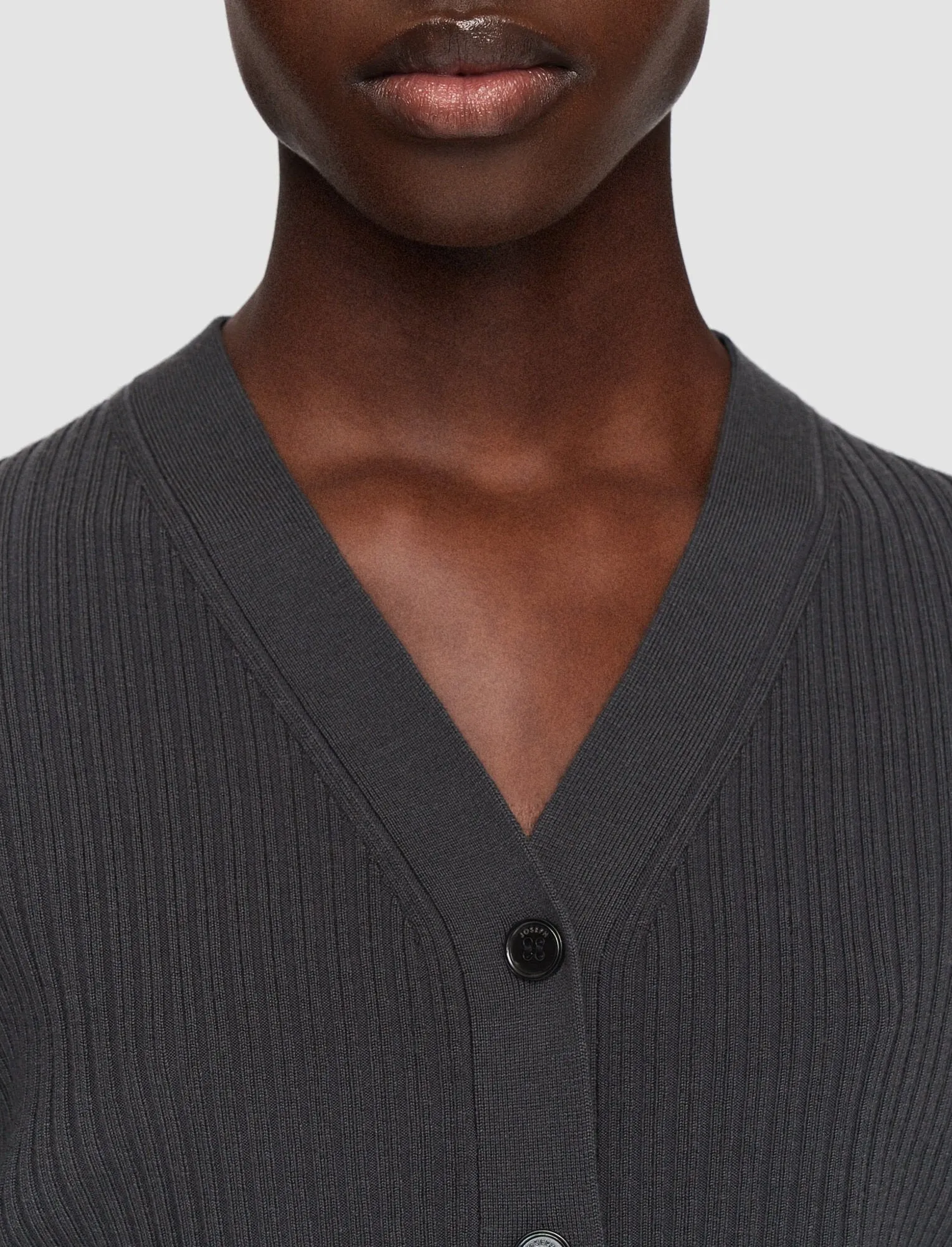 MERINO RIB CARDIGAN