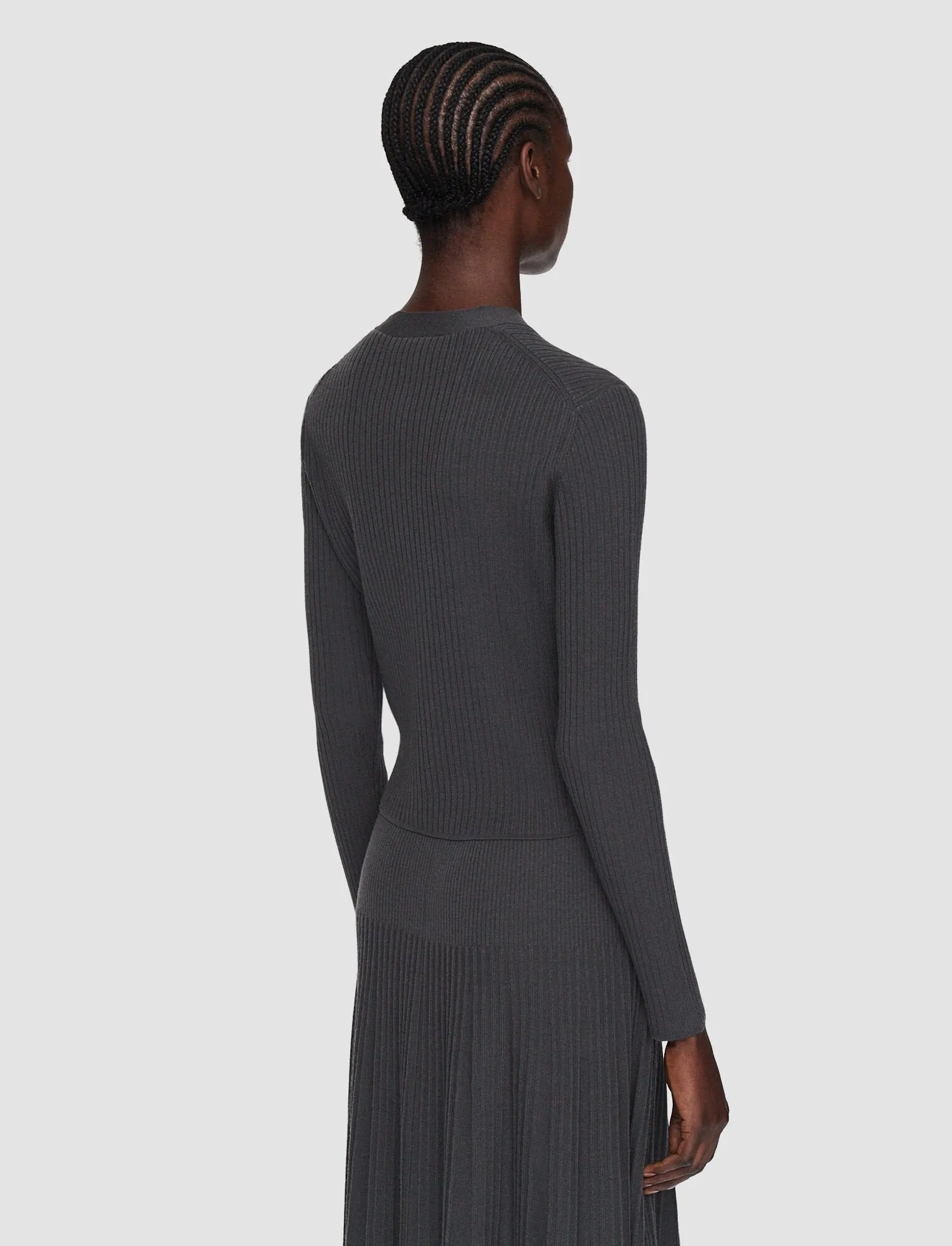MERINO RIB CARDIGAN