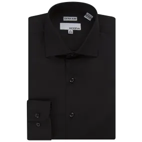 Modena Men's Extra Slim Fit Long Sleeve Solid Dress Shirt - Colors