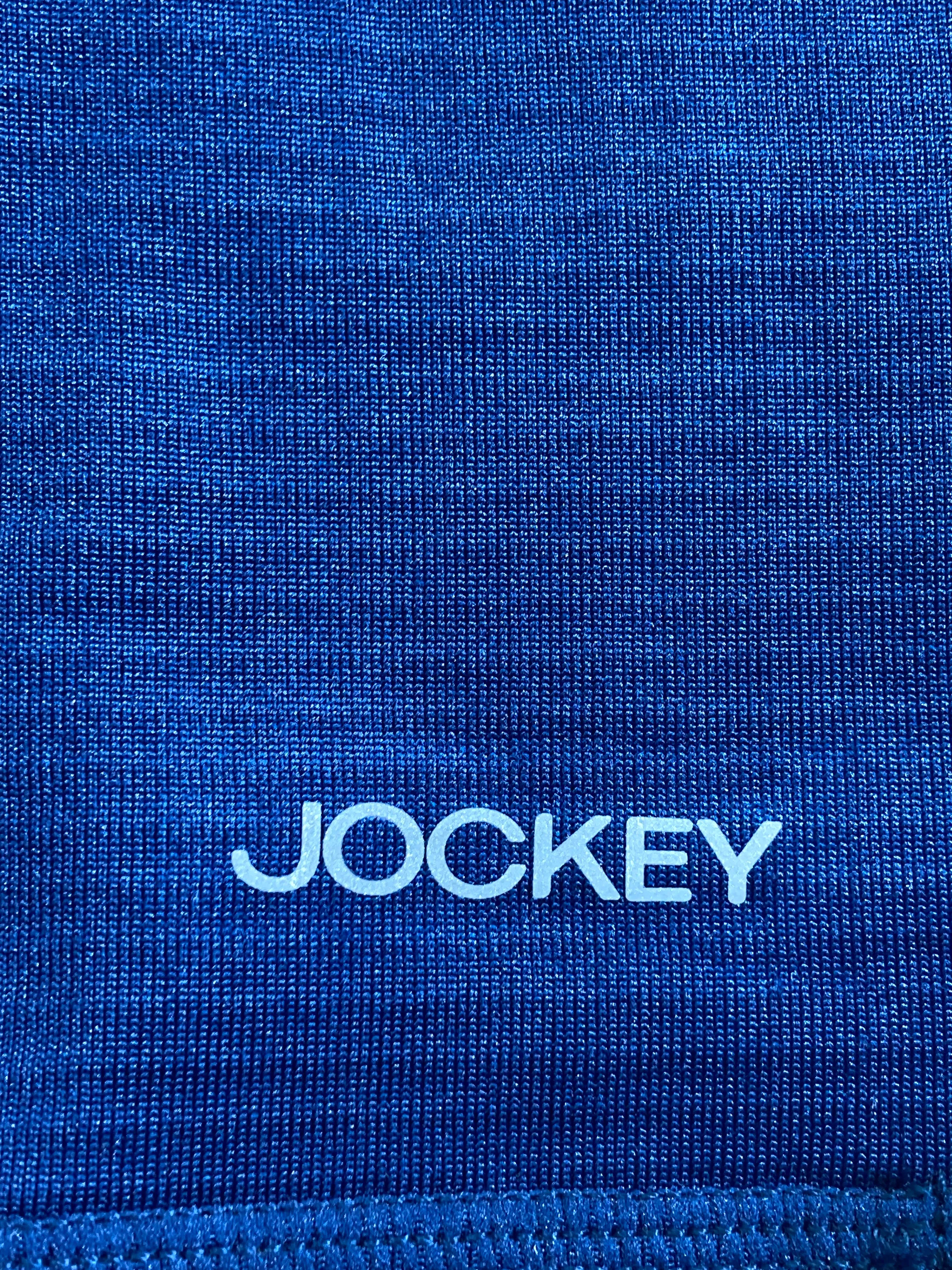 NEW! JOCKEY GRID FLEECE XL Extra Large Xtra Large Thermal Adult Mens Long Sleeve Blue Base Layer T Shirt Tee Shirt Top