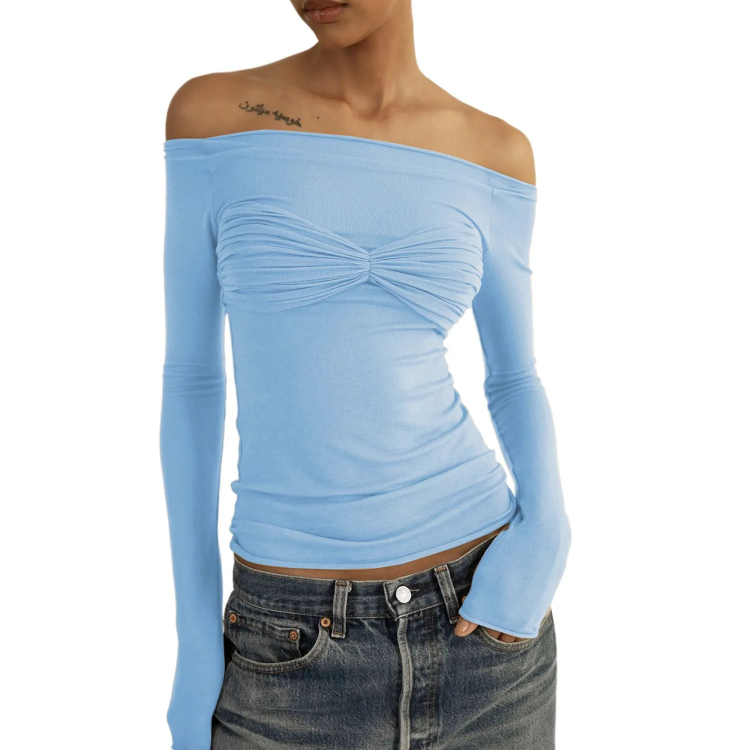 Off-Shoulder Lace Top for Spring & Summer