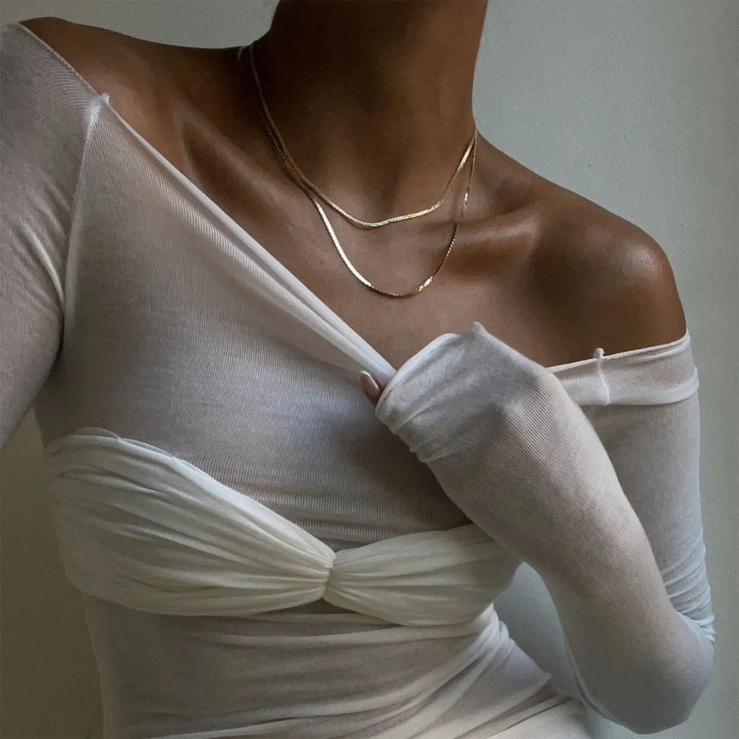 Off-Shoulder Lace Top for Spring & Summer