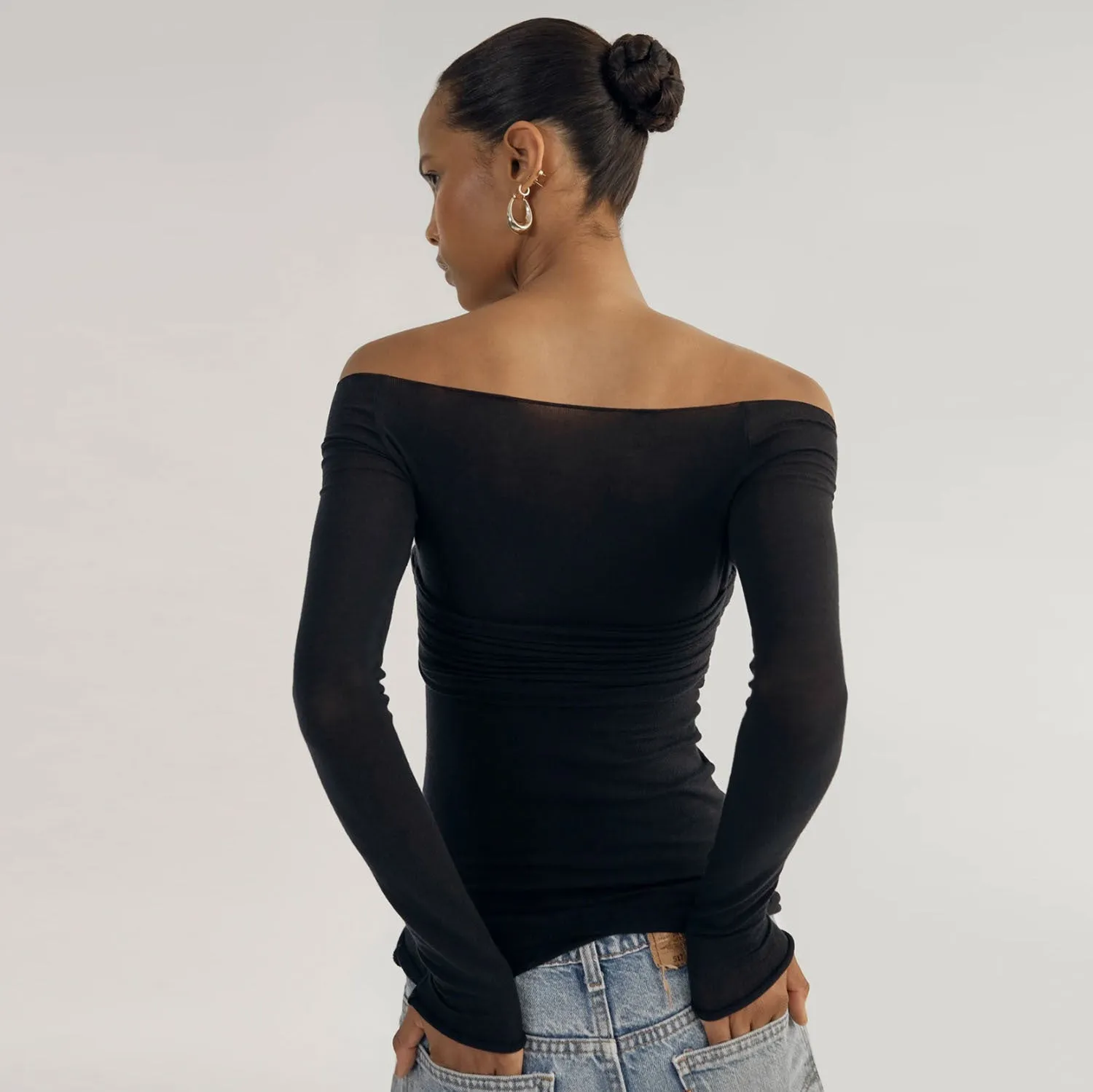 Off-Shoulder Lace Top for Spring & Summer