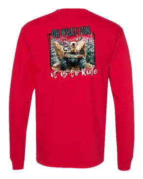 Oh What Fun Long Sleeve Tee- Red