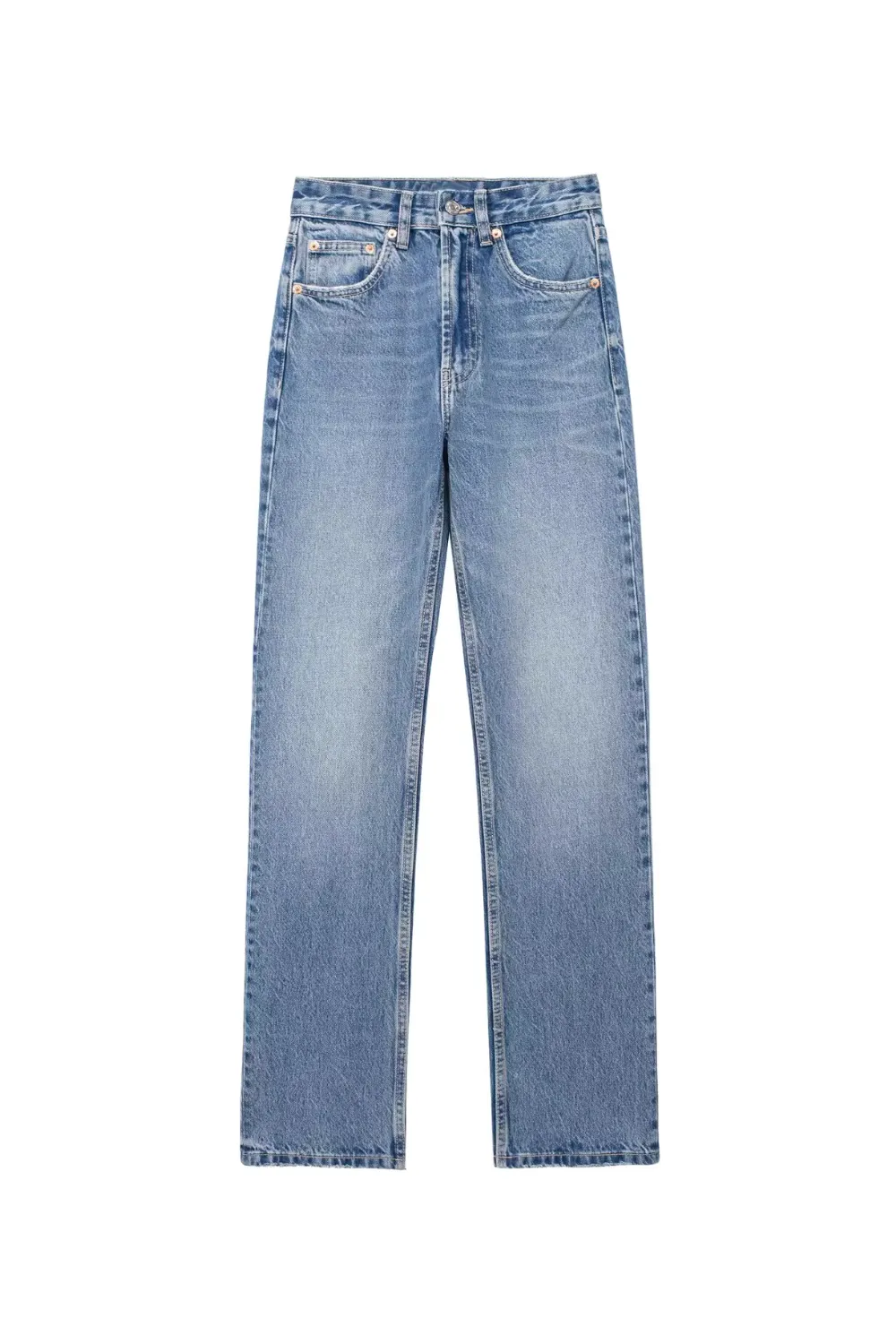 'Ophelia' High-waist Straight Denim Jeans (2 Colors)
