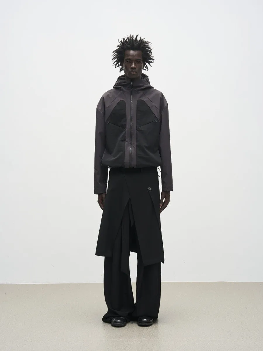 Plain High-Waist Loose Casual Pants