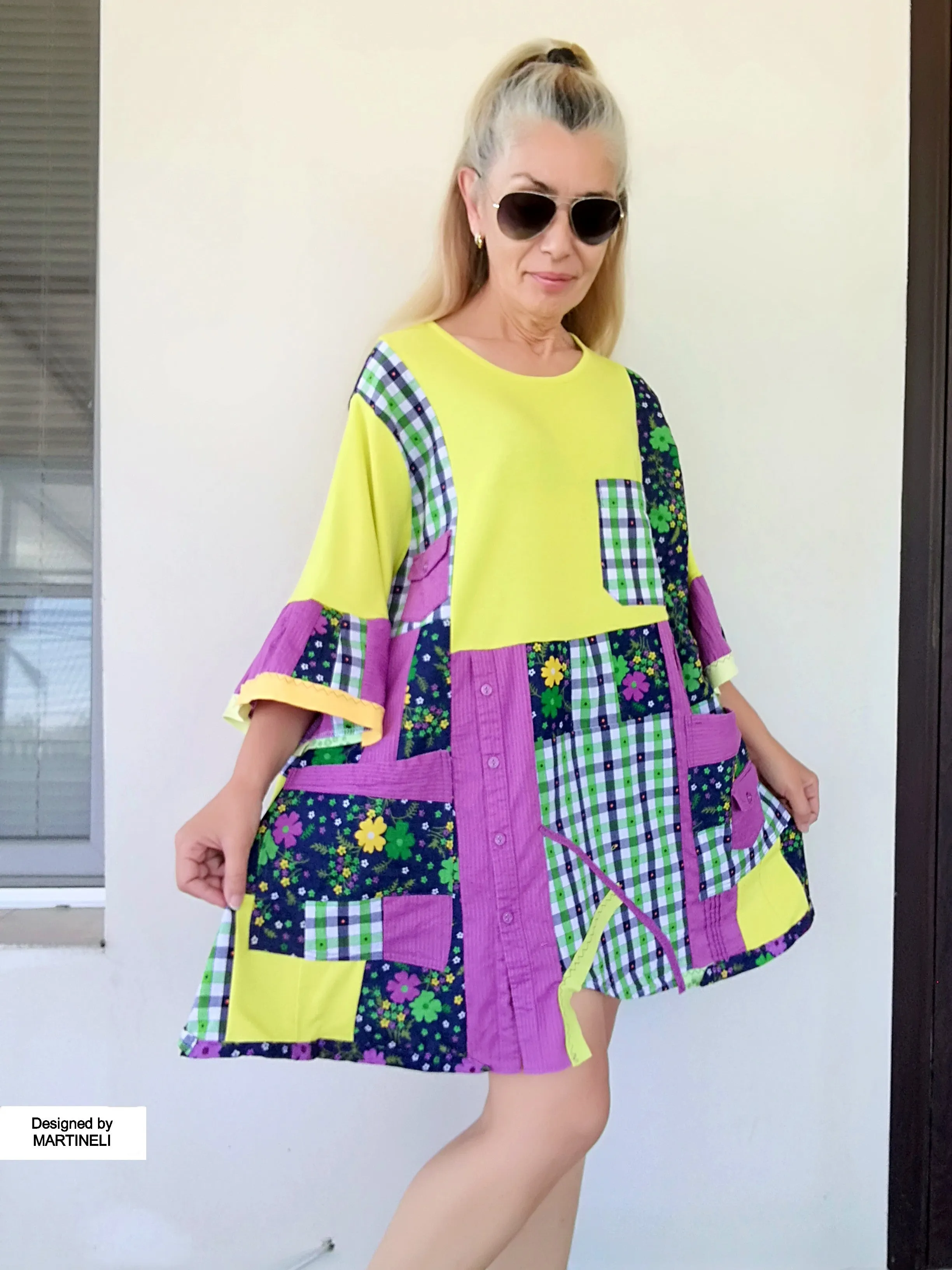 Plus Size Colorful Dress 3X Loose Summer Dress
