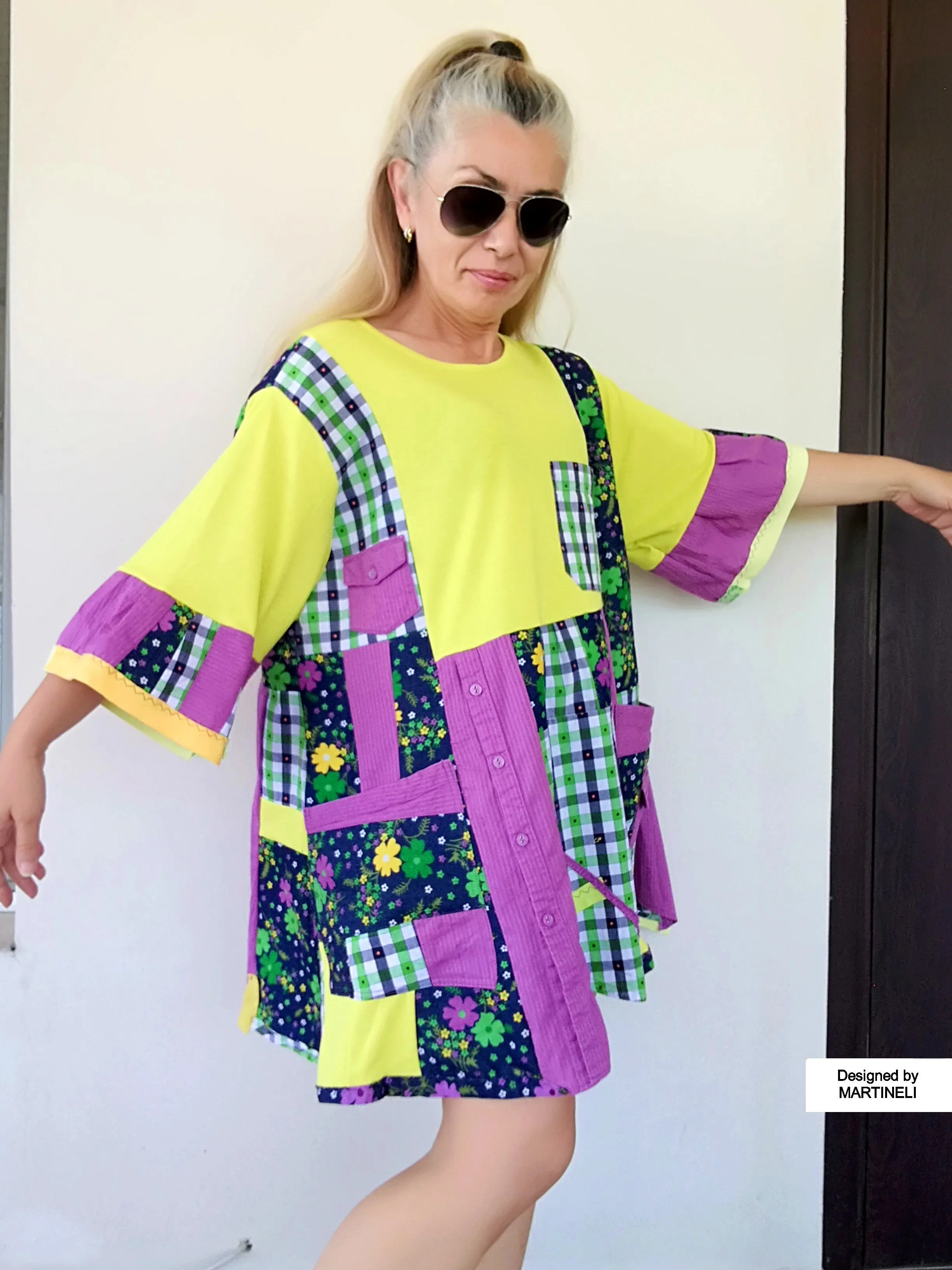 Plus Size Colorful Dress 3X Loose Summer Dress