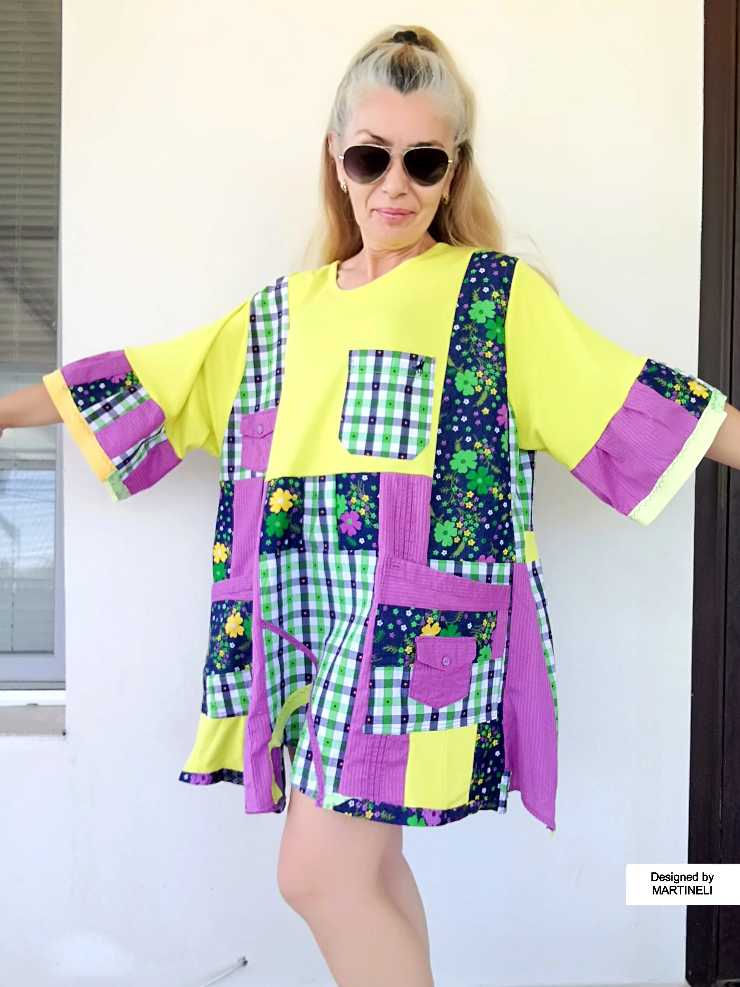 Plus Size Colorful Dress 3X Loose Summer Dress