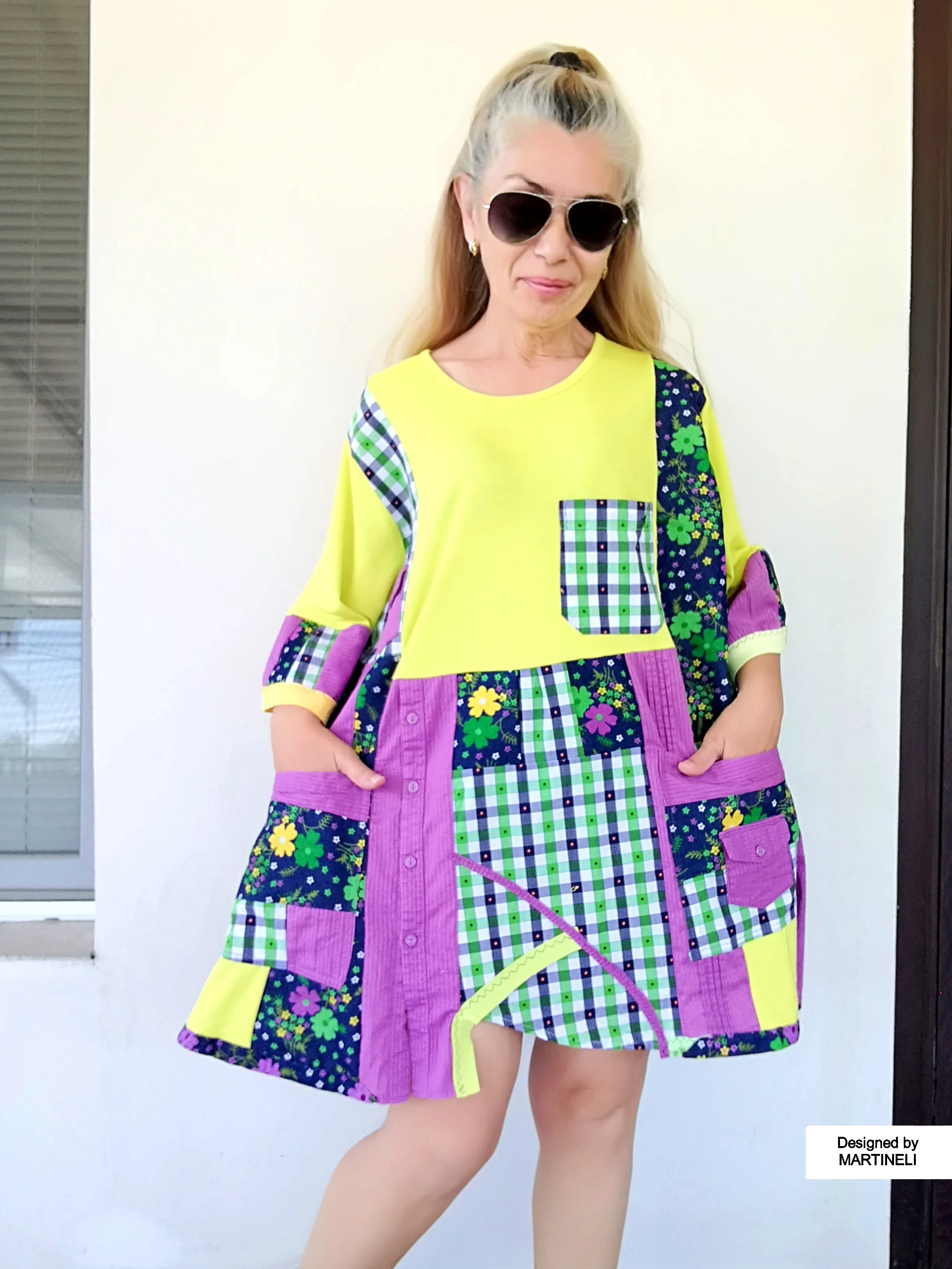 Plus Size Colorful Dress 3X Loose Summer Dress