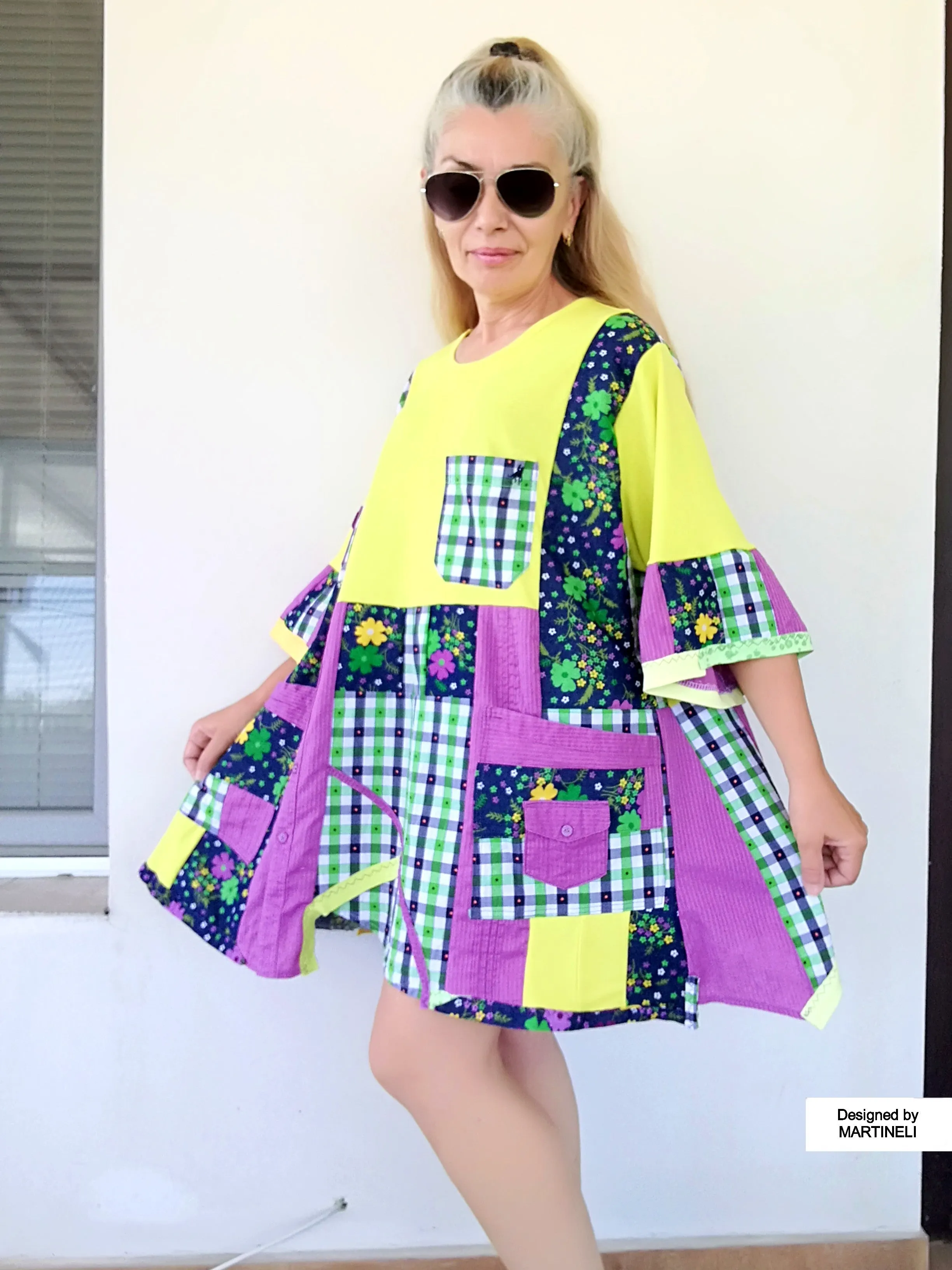 Plus Size Colorful Dress 3X Loose Summer Dress